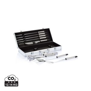 Visuel Set de 12 pcs pour barbecue en coffret aluminium