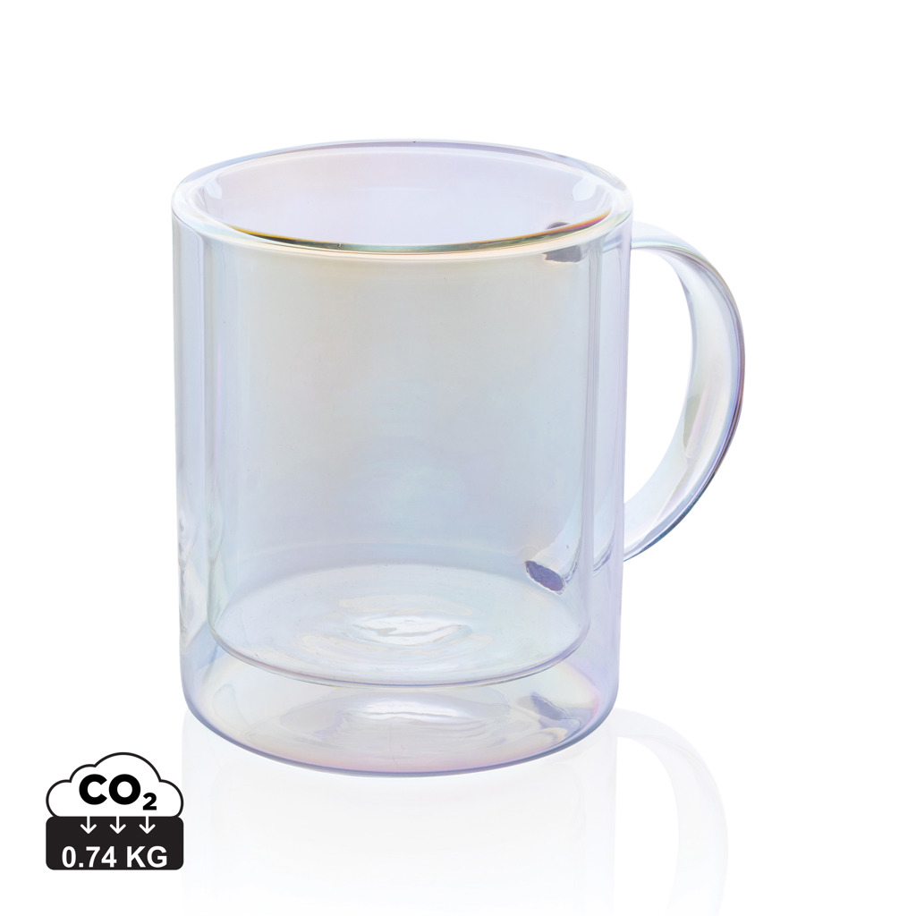 Miniature 1 pour Mug double paroi en verre électroplaqué