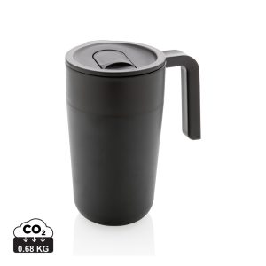 Visuel Tasse en acier inoxydable et PP recyclé GRS avec poignée