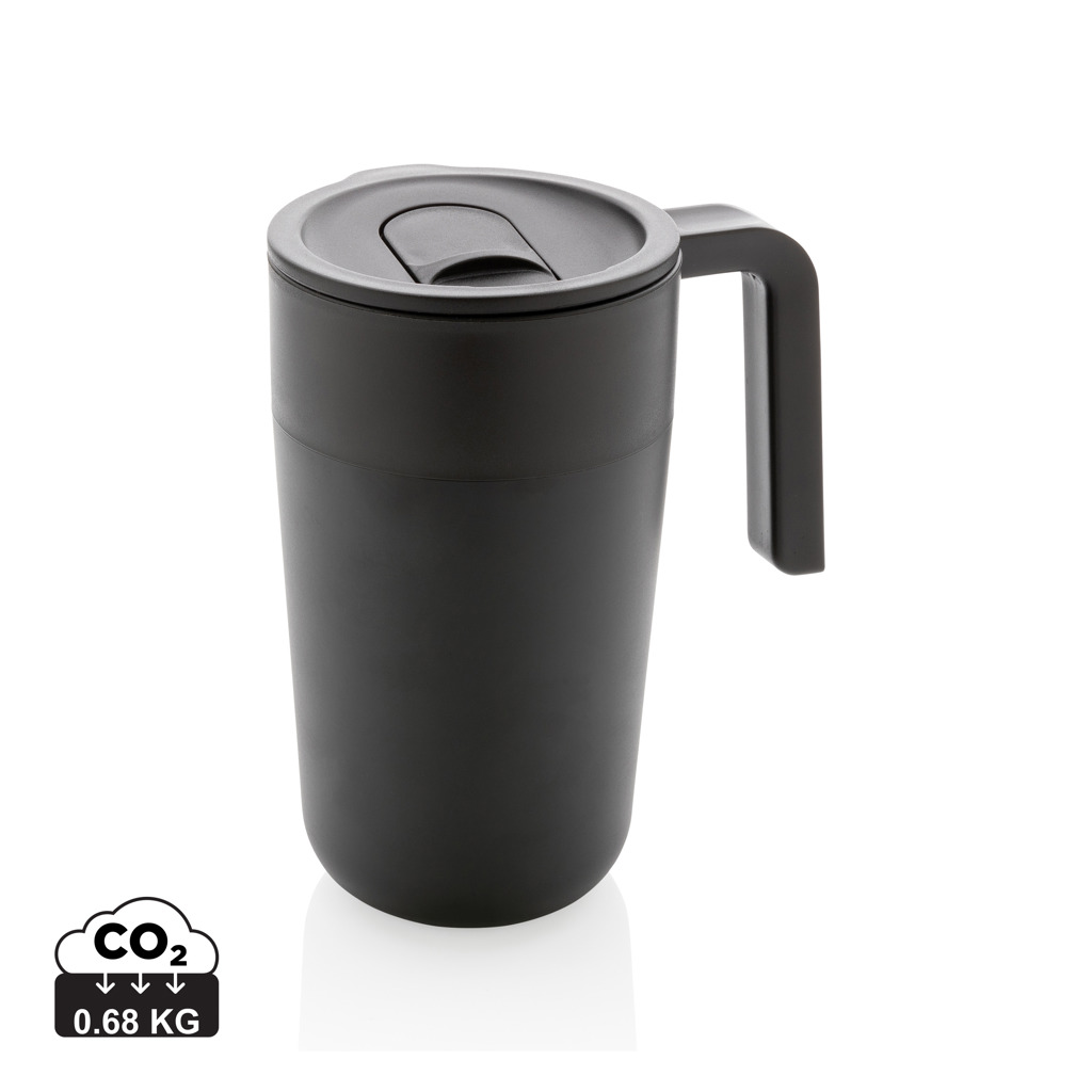 Miniature 1 pour Tasse en acier inoxydable et PP recyclé GRS avec poignée