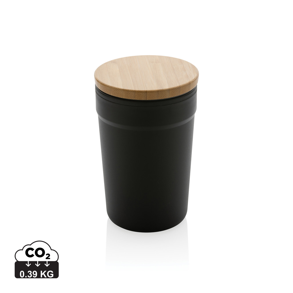 Miniature 1 pour Mug 300ml en PP recyclé GRS avec couvercle en bambou FSC®
