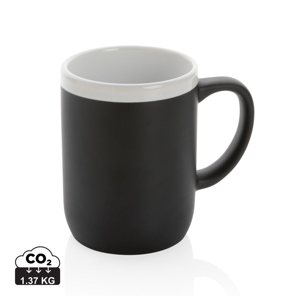 Miniature 1 pour Mug en céramique avec bord blanc