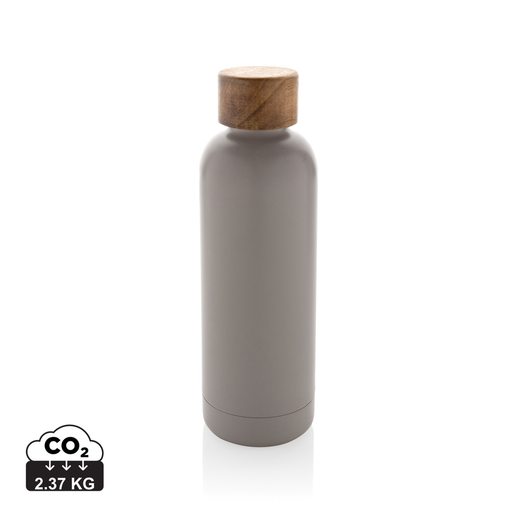 Miniature 15 pour Bouteille iso en acier inoxydable recyclé certifiée RCS Wood