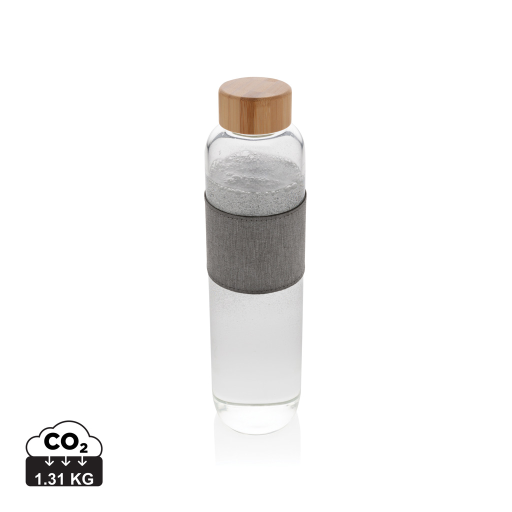 Miniature 1 pour Bouteille en verre avec couvercle en bambou Impact