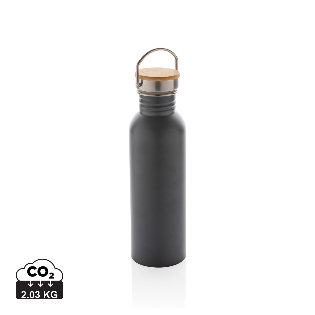 Miniature 11 pour Bouteille en acier inoxydable avec couvercle en bambou