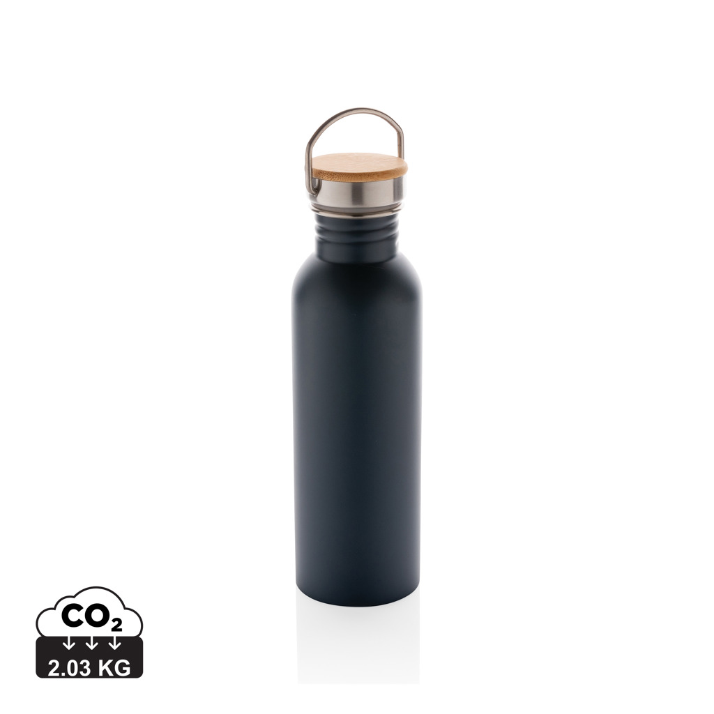 Miniature 13 pour Bouteille en acier inoxydable avec couvercle en bambou