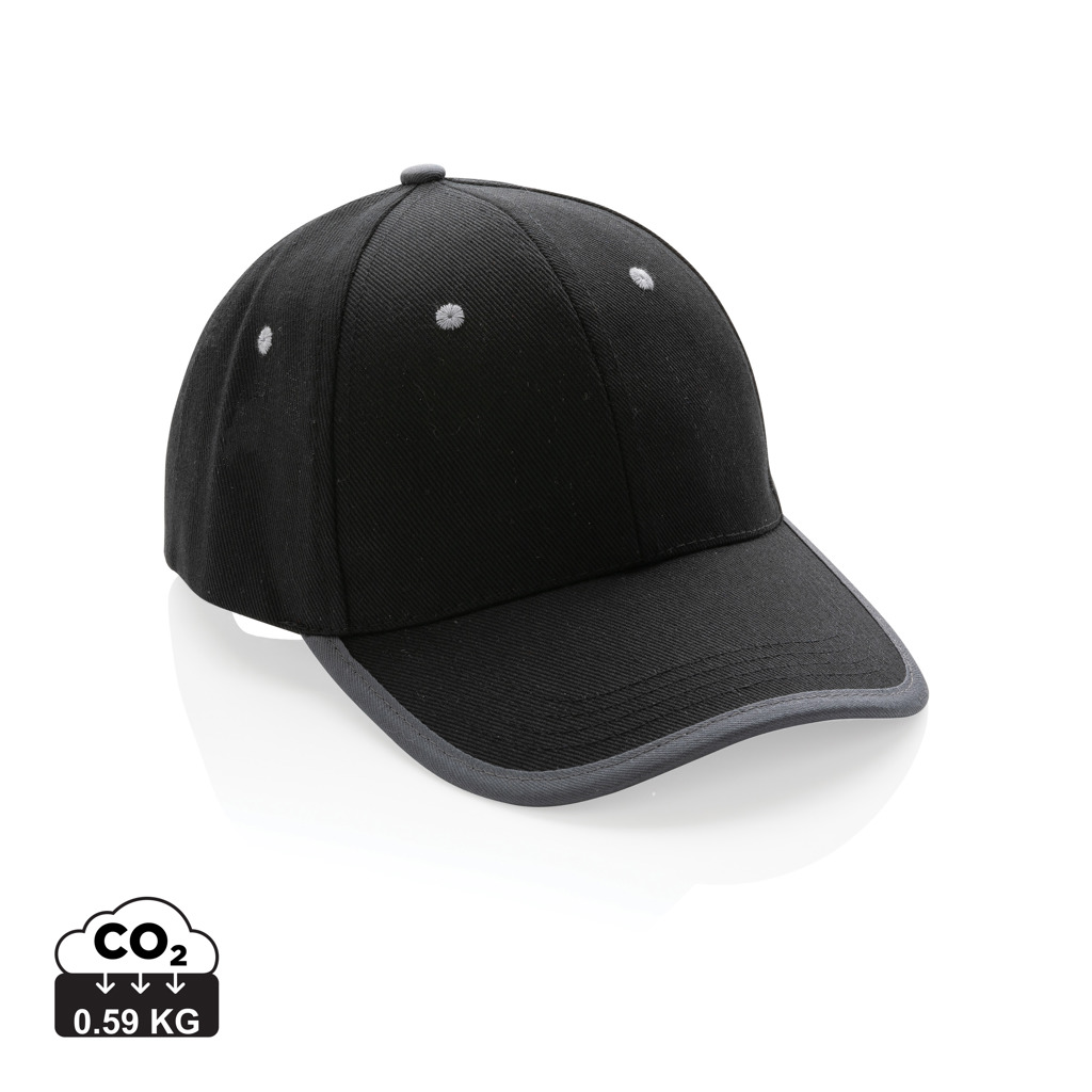 Miniature 1 pour Casquette contraste 6 panneaux coton recyclé Impact AWARE™