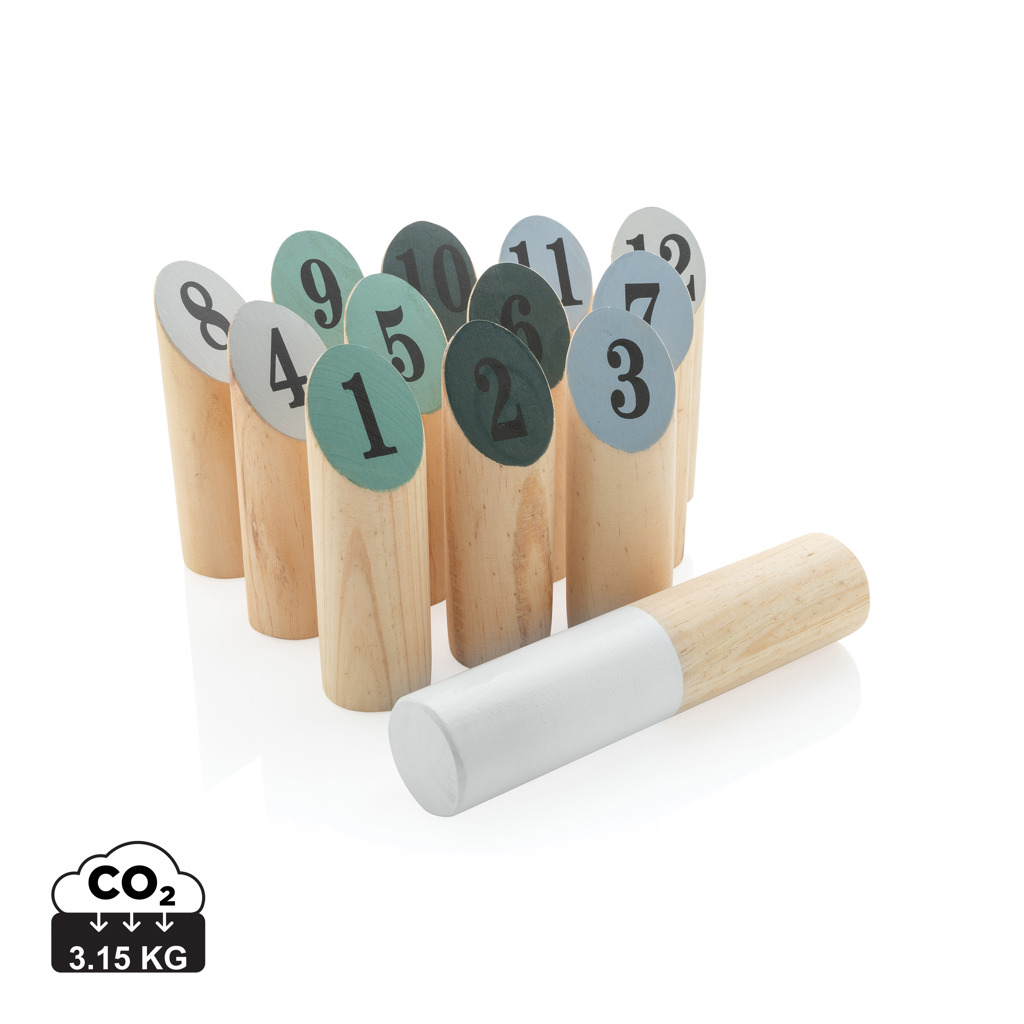 Miniature 1 pour Jeu de quilles scandinaves en bois