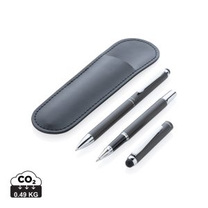 Visuel Parure de stylos Swiss Peak deluxe dans une pochette en PU