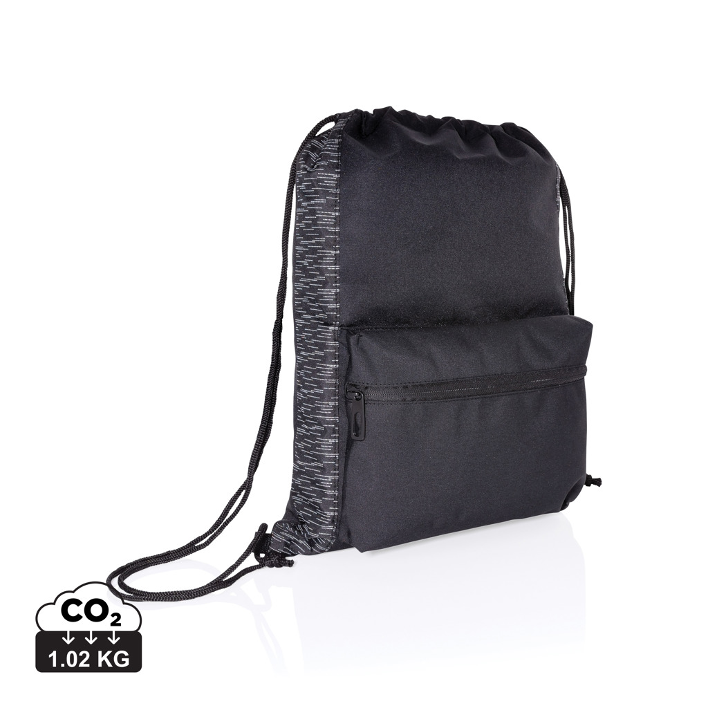 Miniature 1 pour Sac à dos à cordon réfléchissant en RPET