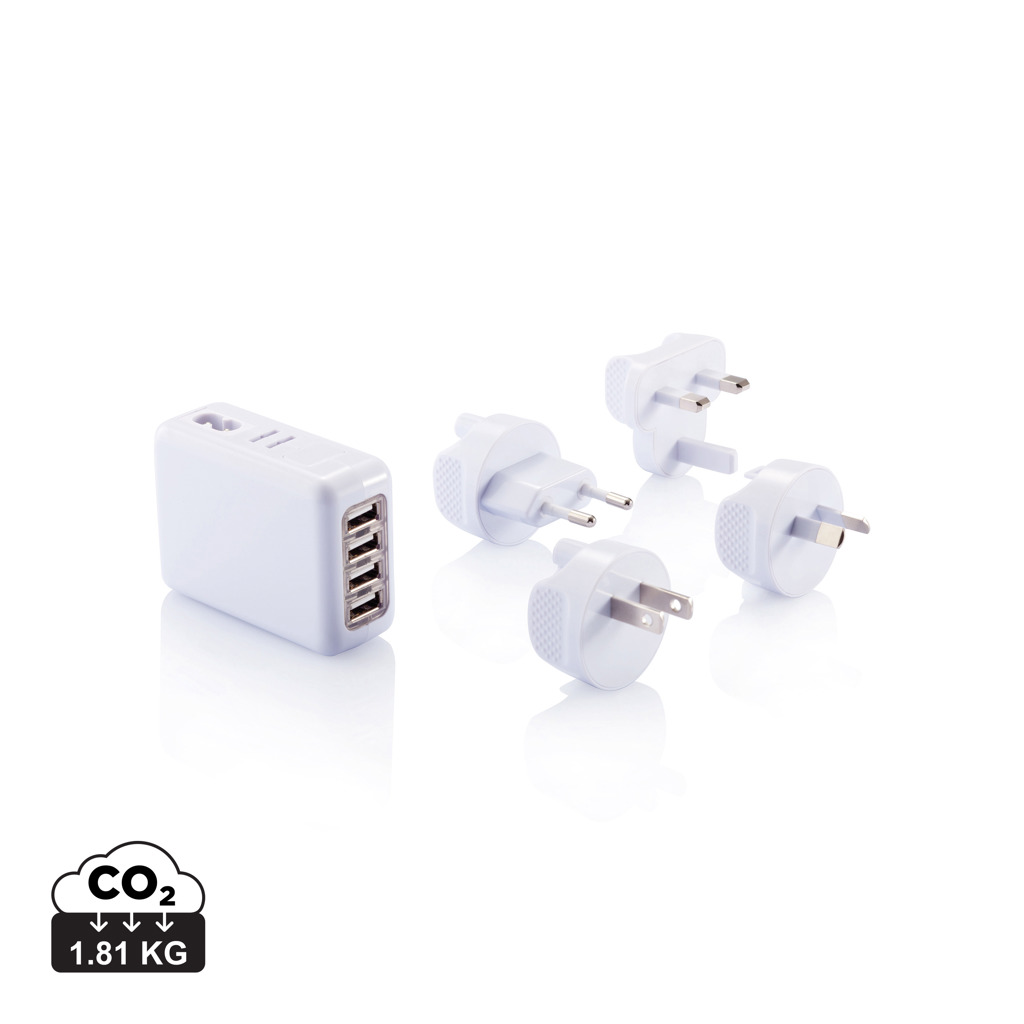 Miniature 1 pour Adaptateur de voyage avec 4 ports USB