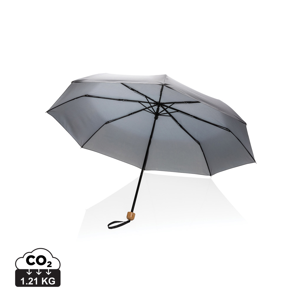 Miniature 9 pour Mini parapluie 20.5" rPET 190T poignée bambou Impact AWARE™