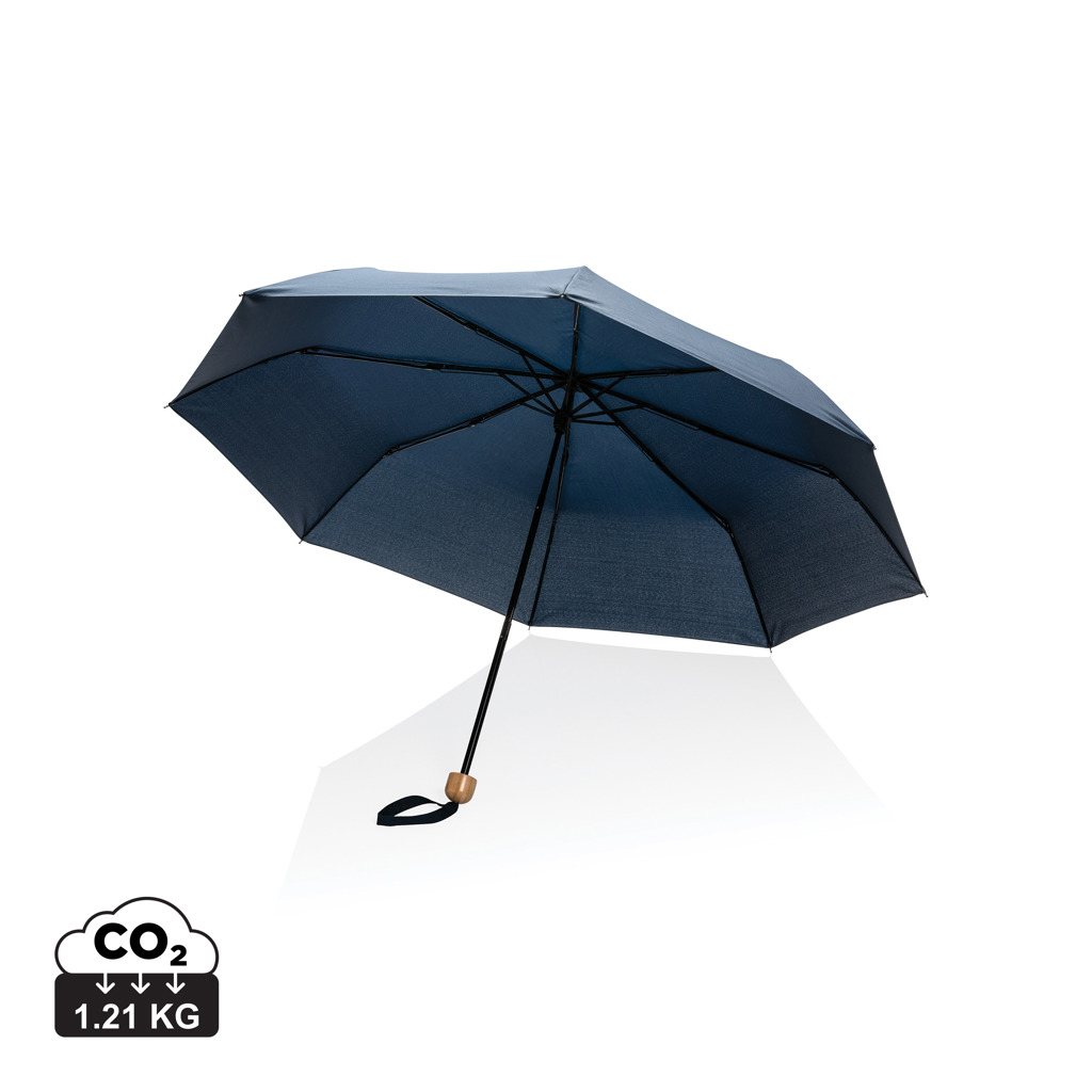 Miniature 11 pour Mini parapluie 20.5" rPET 190T poignée bambou Impact AWARE™