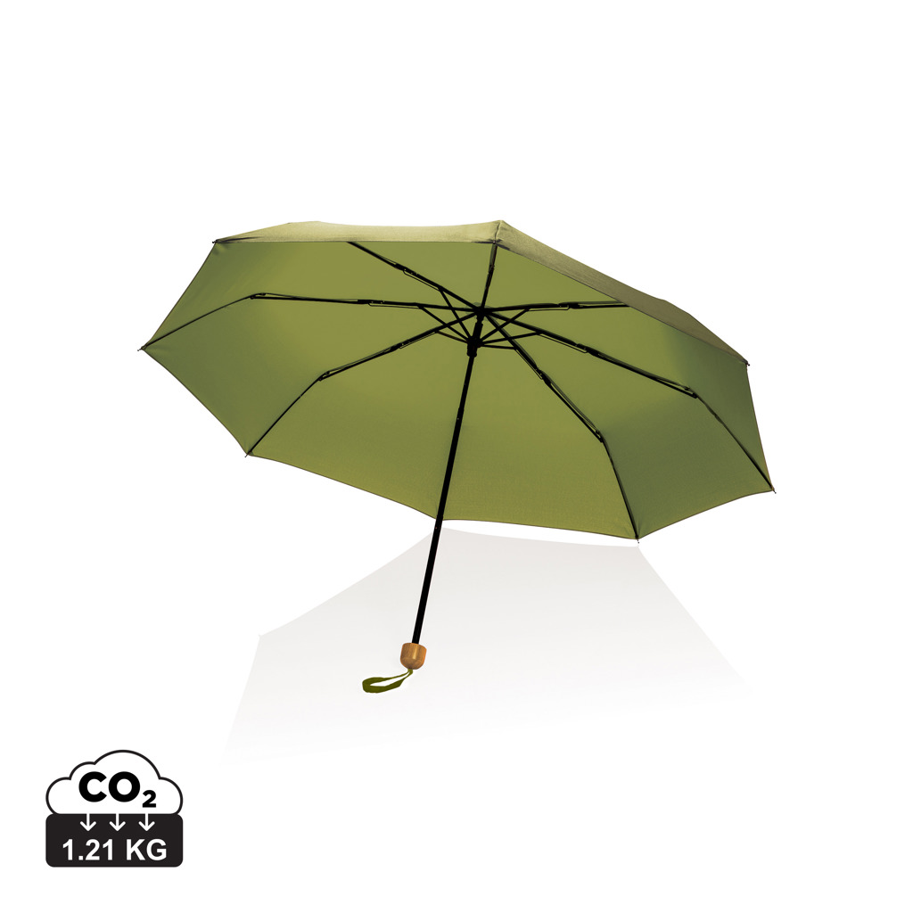 Miniature 12 pour Mini parapluie 20.5" rPET 190T poignée bambou Impact AWARE™