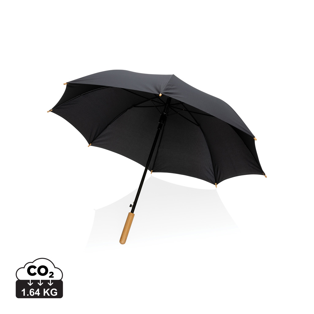 Miniature 1 pour Parapluie 23" en rPET et bambou ouverture auto Impact AWARE™