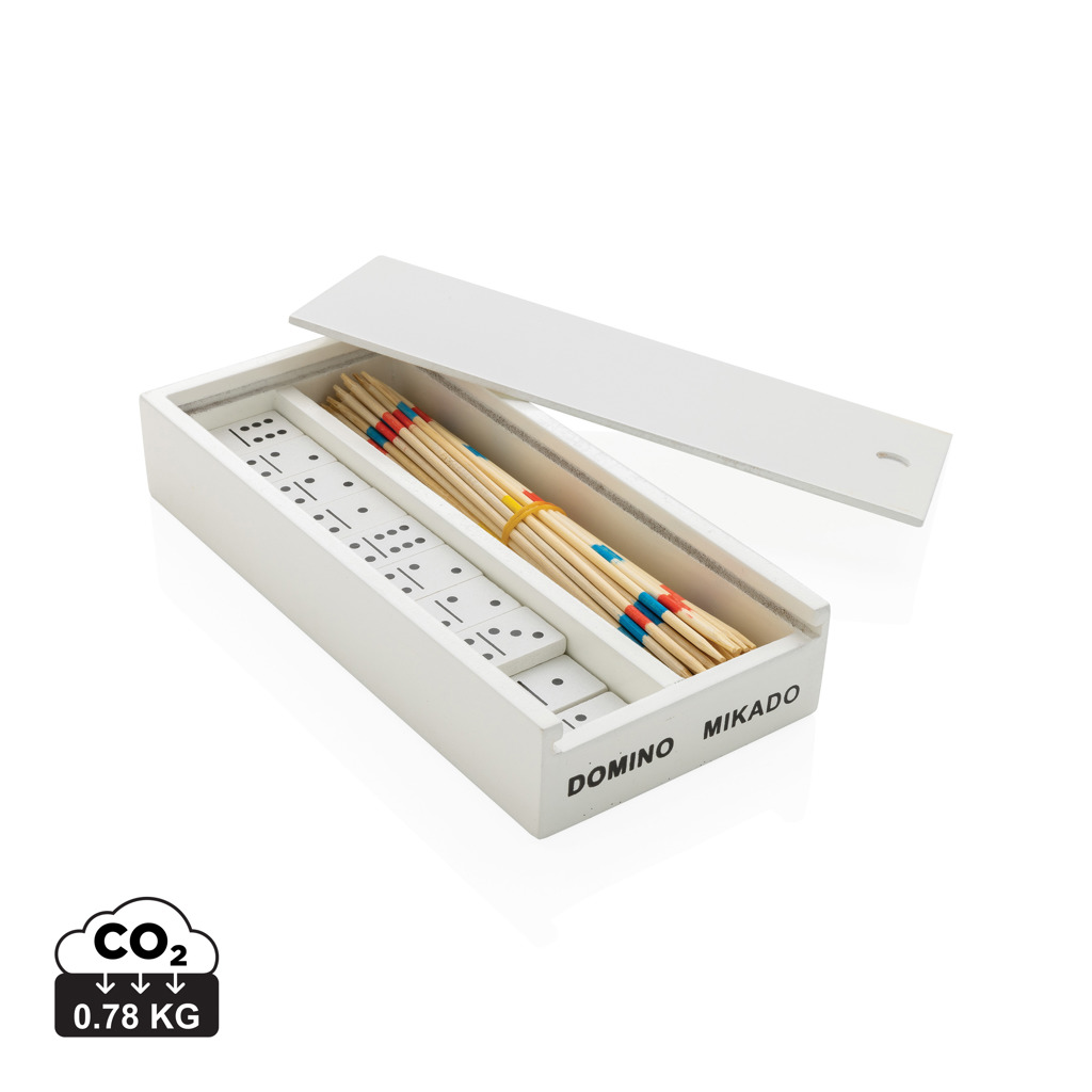 Miniature 1 pour Jeu de mikado/domino en boîte en bois FSC®