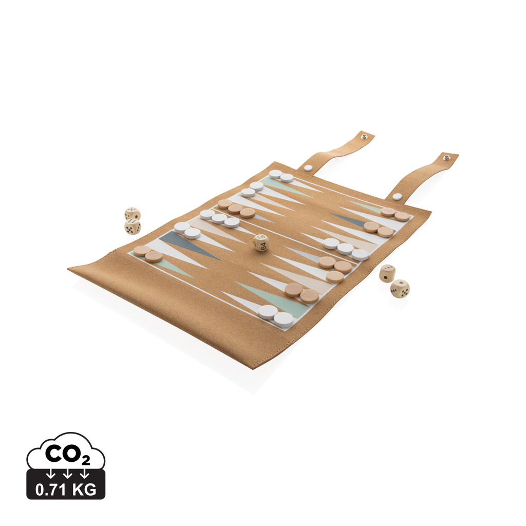 Miniature 1 pour Jeu de backgammon et de dames en liège Britton