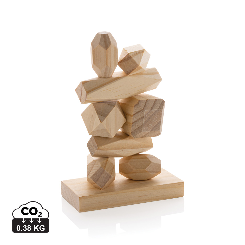 Miniature 1 pour Pierres d'équilibre en bois dans une pochette Ukiyo Crios