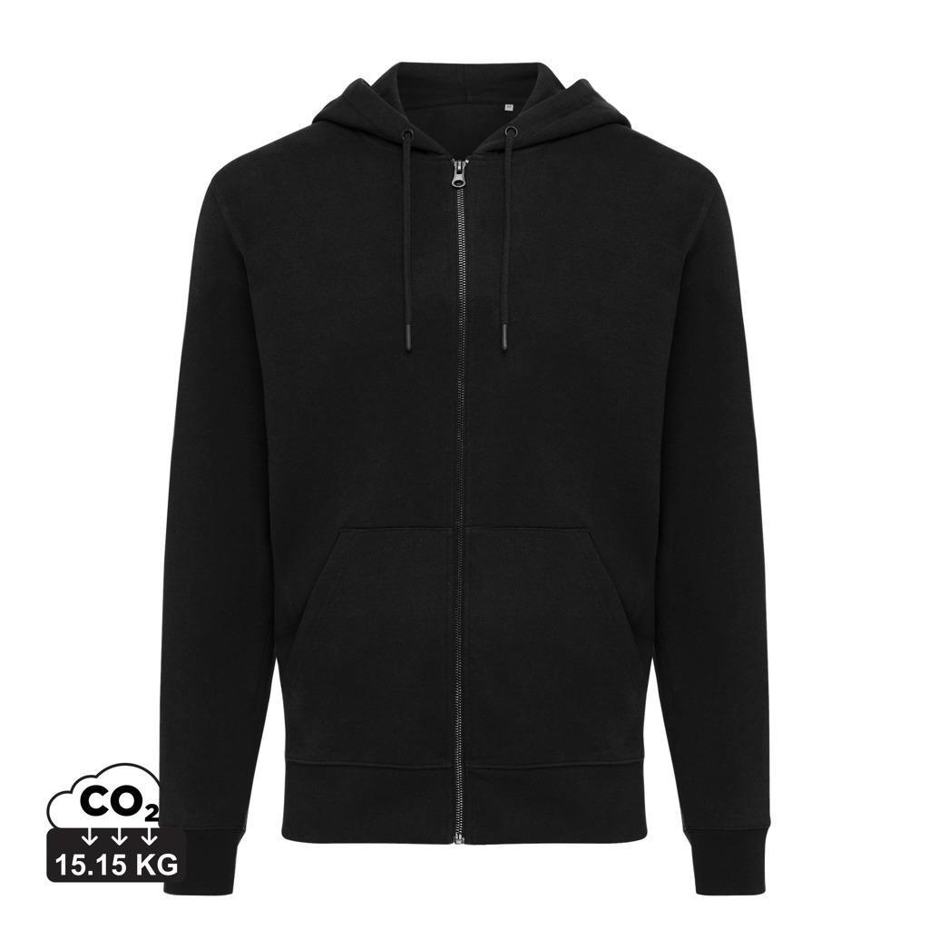 Miniature 1 pour Sweat à capuche avec zip en coton recyclé Iqoniq Abisko