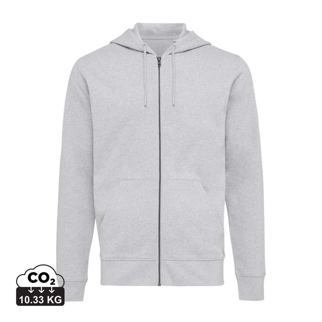Miniature 8 pour Sweat à capuche avec zip en coton recyclé Iqoniq Abisko