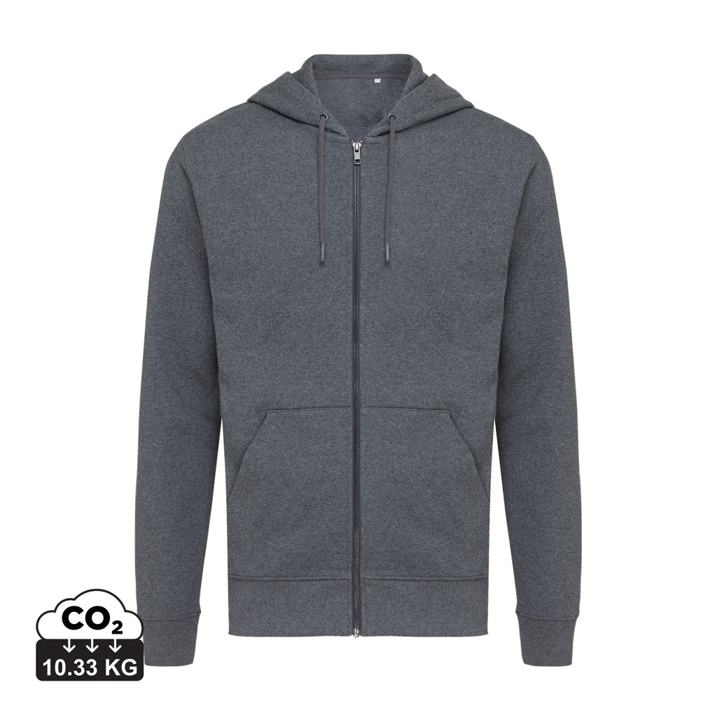 Miniature 9 pour Sweat à capuche avec zip en coton recyclé Iqoniq Abisko