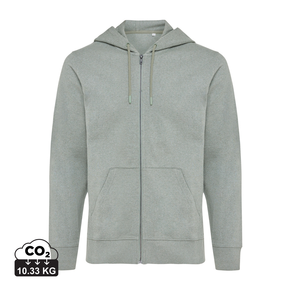 Miniature 10 pour Sweat à capuche avec zip en coton recyclé Iqoniq Abisko