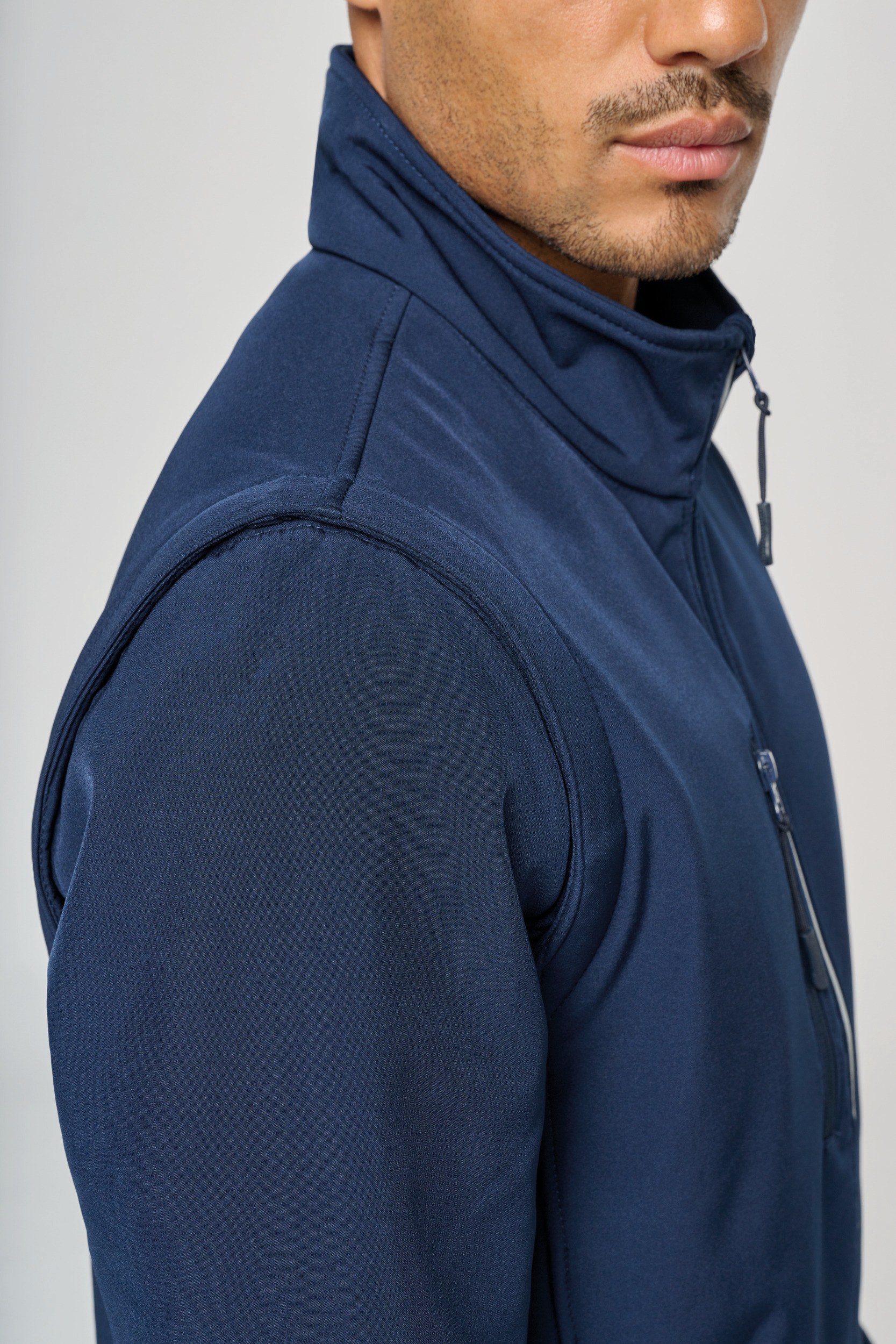 Miniature 17 pour Veste softshell sport manches amovibles unisexe