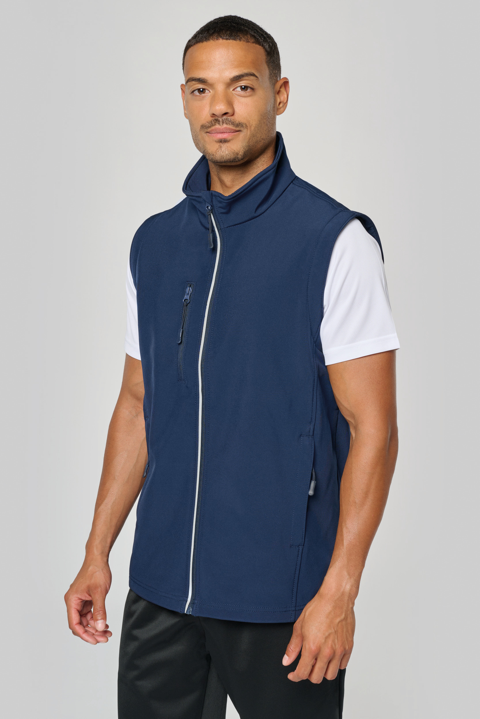 Miniature 3 pour Veste softshell sport manches amovibles unisexe