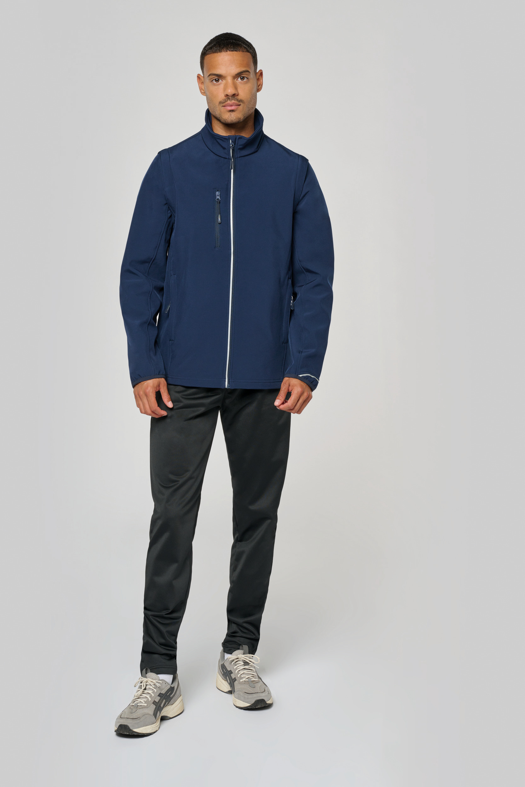 Miniature 8 pour Veste softshell sport manches amovibles unisexe