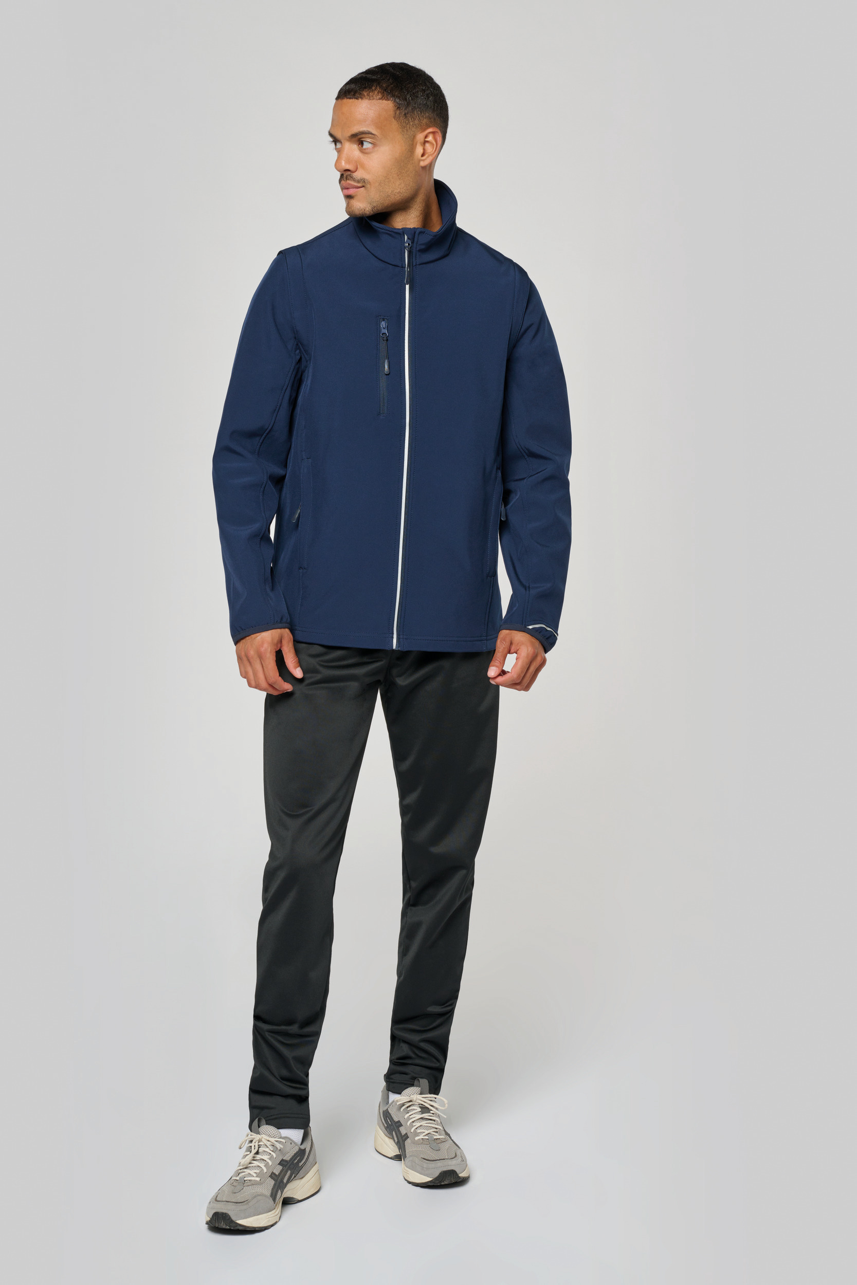 Miniature 6 pour Veste softshell sport manches amovibles unisexe