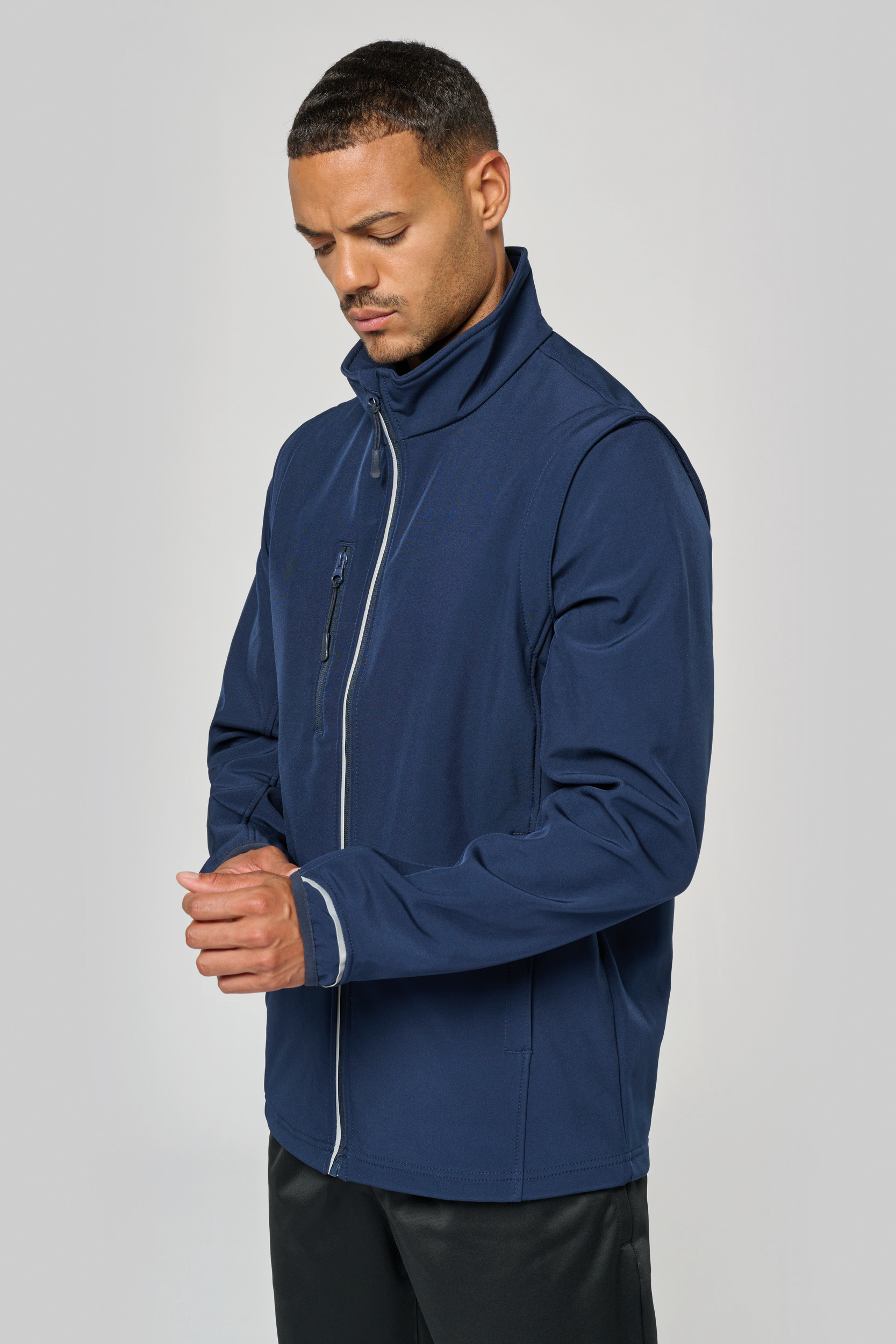 Miniature 2 pour Veste softshell sport manches amovibles unisexe