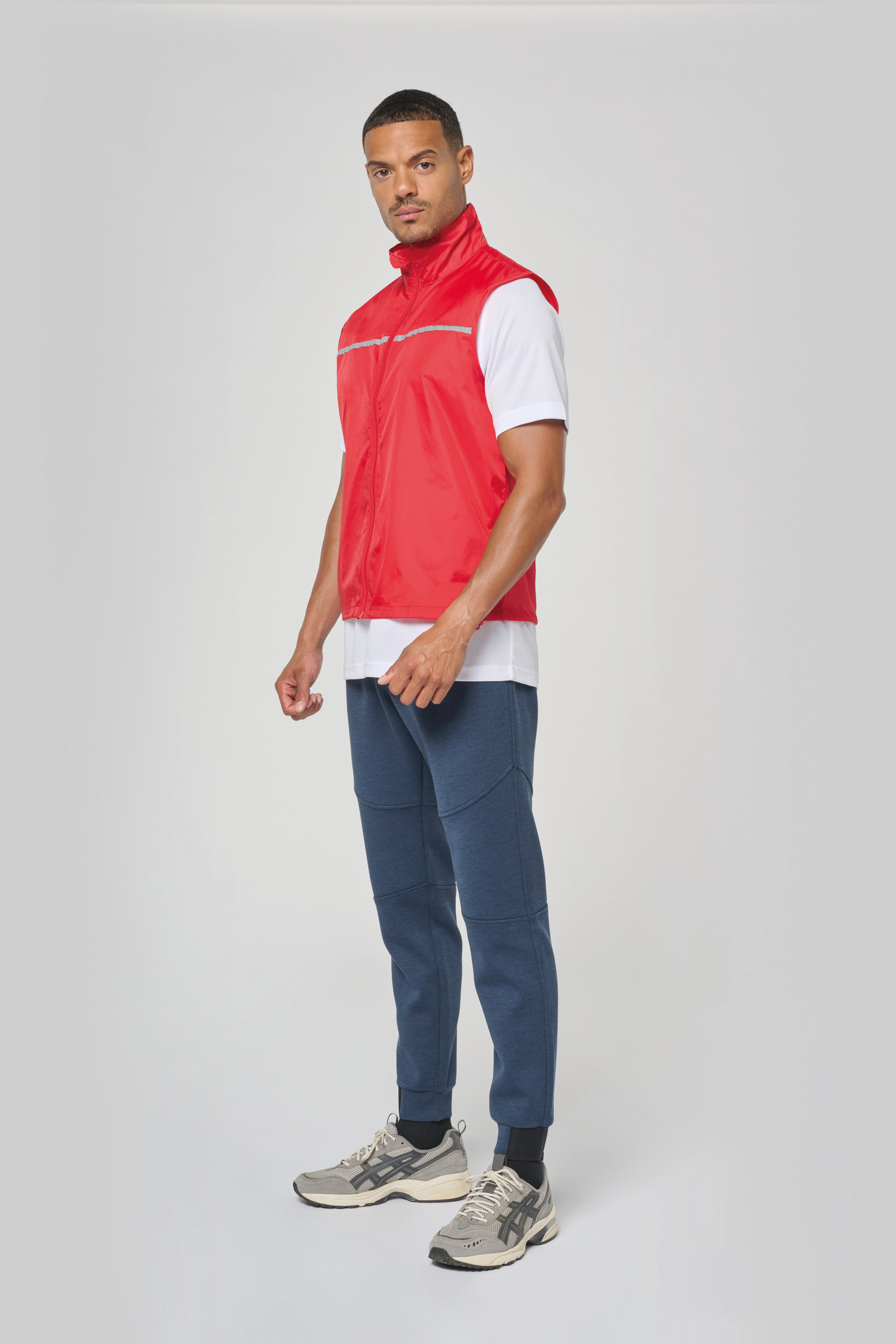 Miniature 4 pour Runner - gilet d'entraînement dos filet unisexe