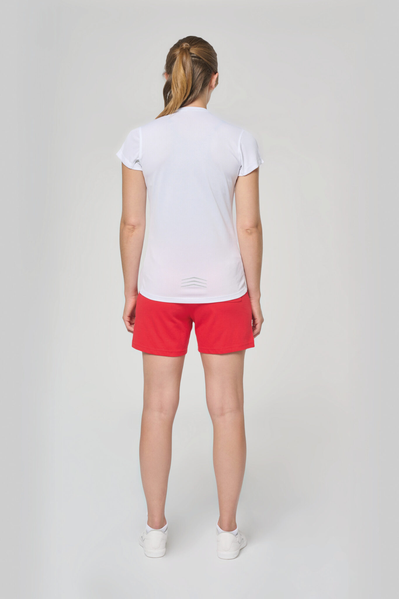Miniature 5 pour T-shirt de sport bi-matière manches courtes femme