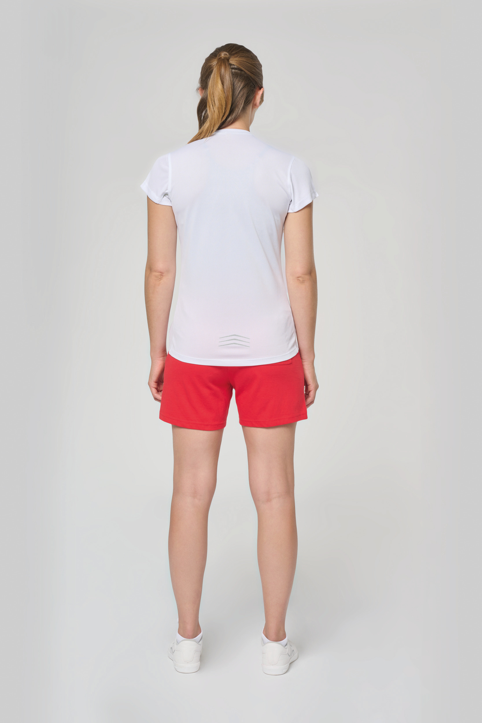Miniature 5 pour T-shirt de sport bi-matière manches courtes femme