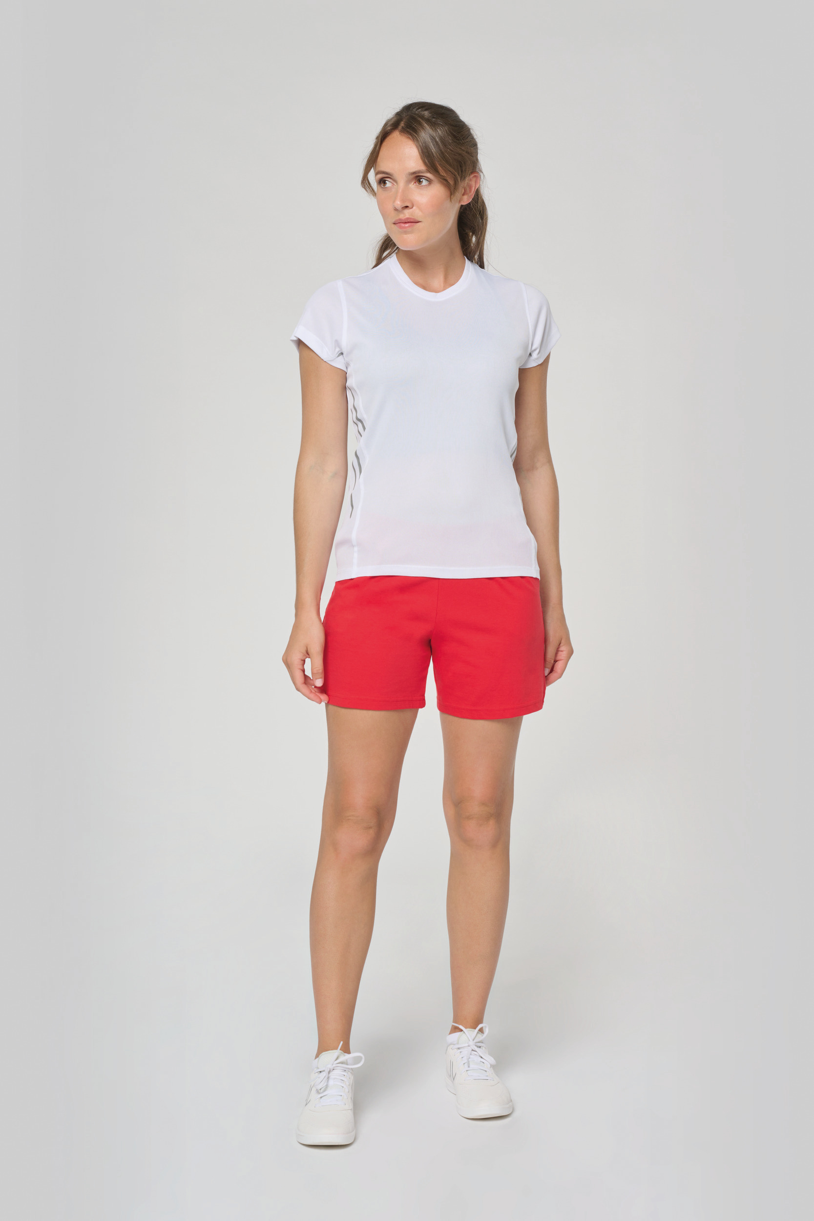 Miniature 6 pour T-shirt de sport bi-matière manches courtes femme
