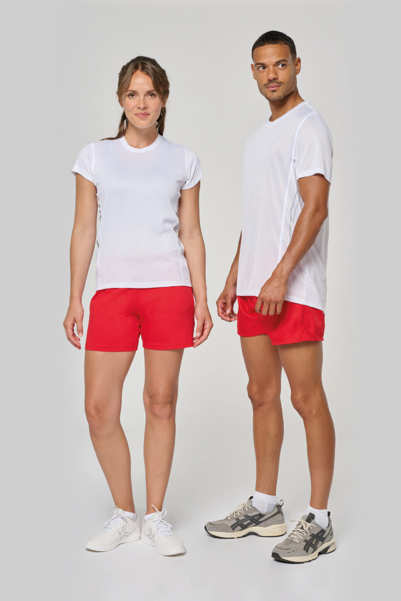 Miniature 9 pour T-shirt de sport bi-matière manches courtes femme