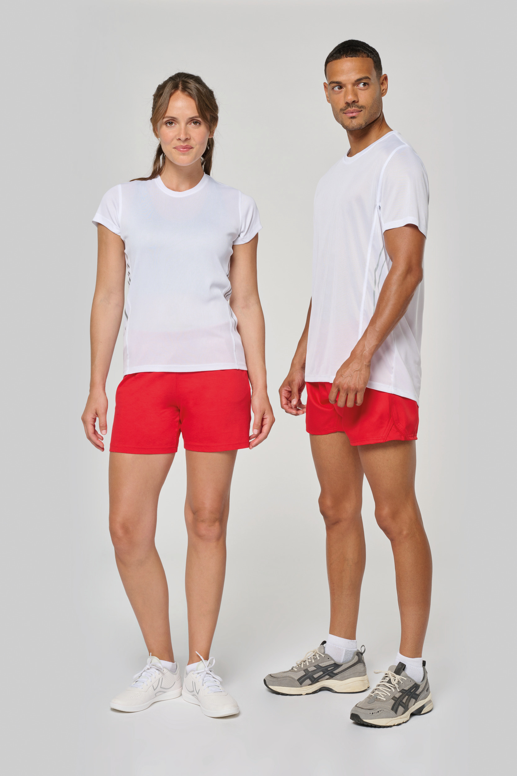 Miniature 9 pour T-shirt de sport bi-matière manches courtes femme