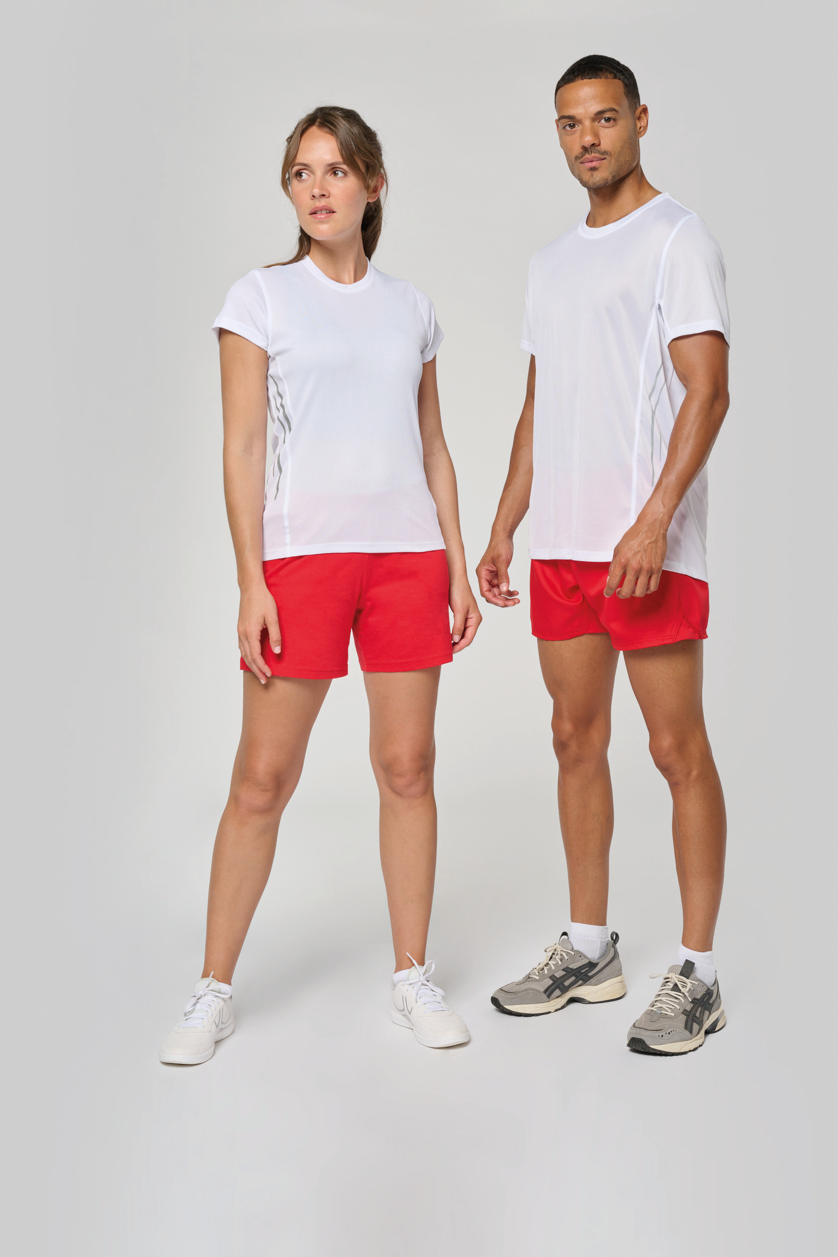Miniature 8 pour T-shirt de sport bi-matière manches courtes femme