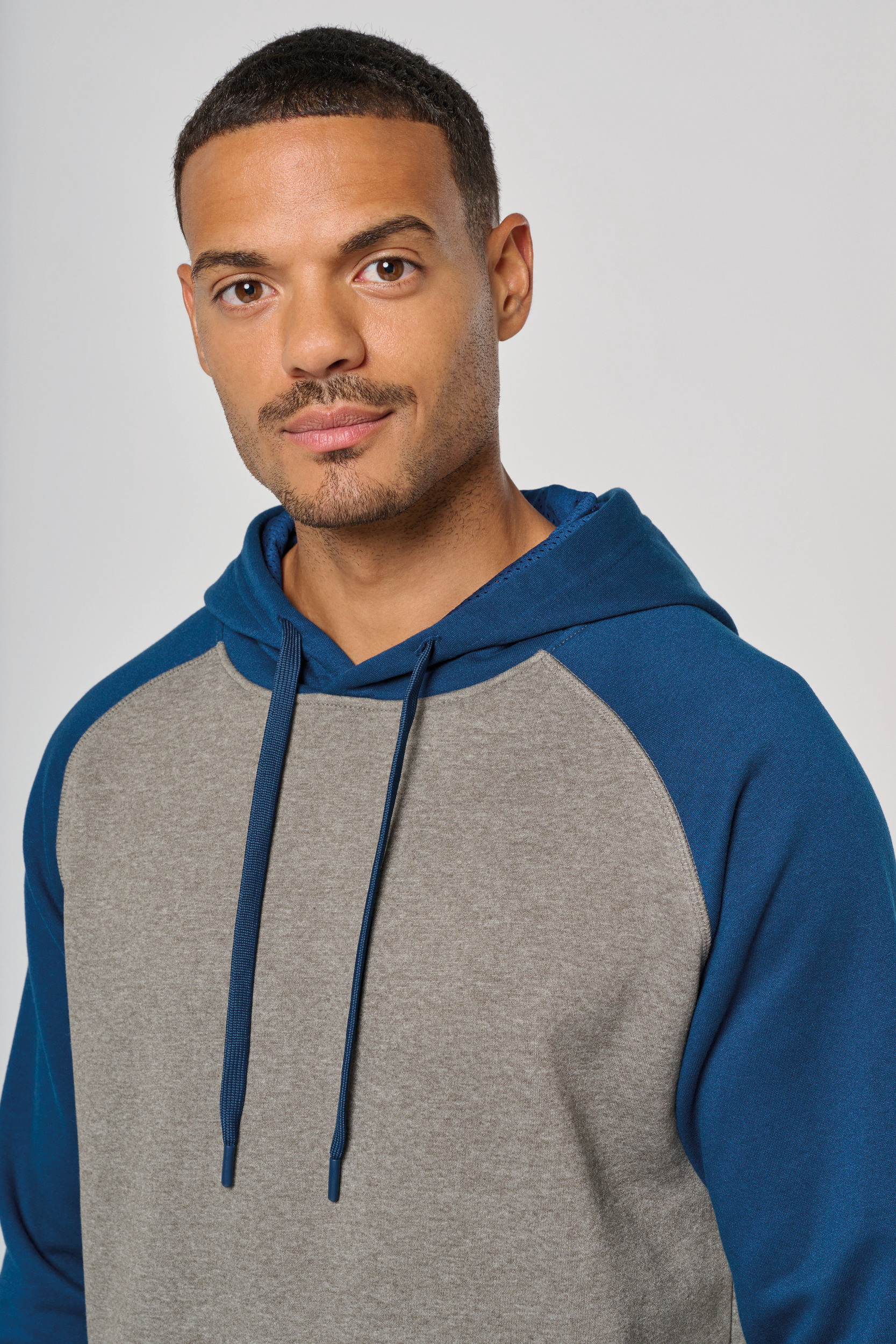 Miniature 5 pour Sweat-shirt à capuche bicolore unisexe