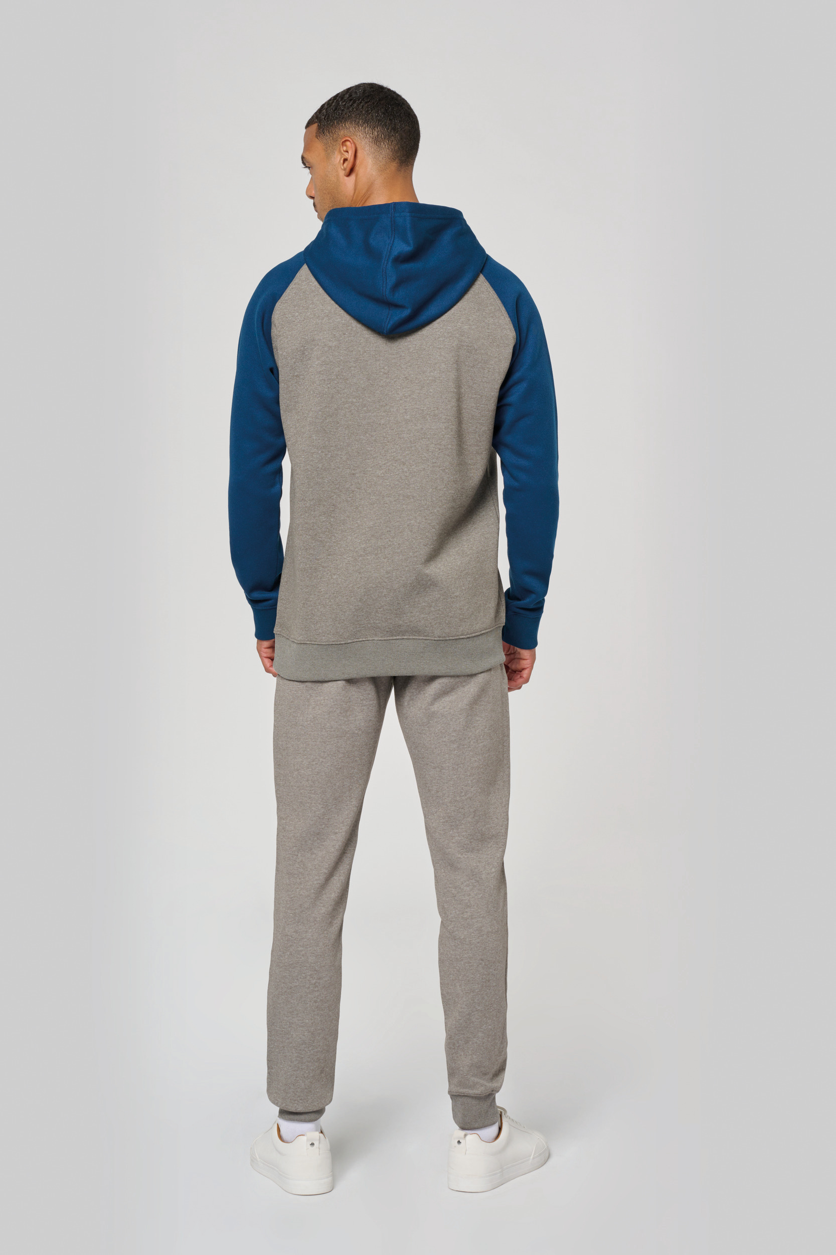 Miniature 3 pour Sweat-shirt à capuche bicolore unisexe
