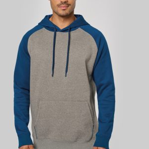 Visuel Sweat-shirt à capuche bicolore unisexe
