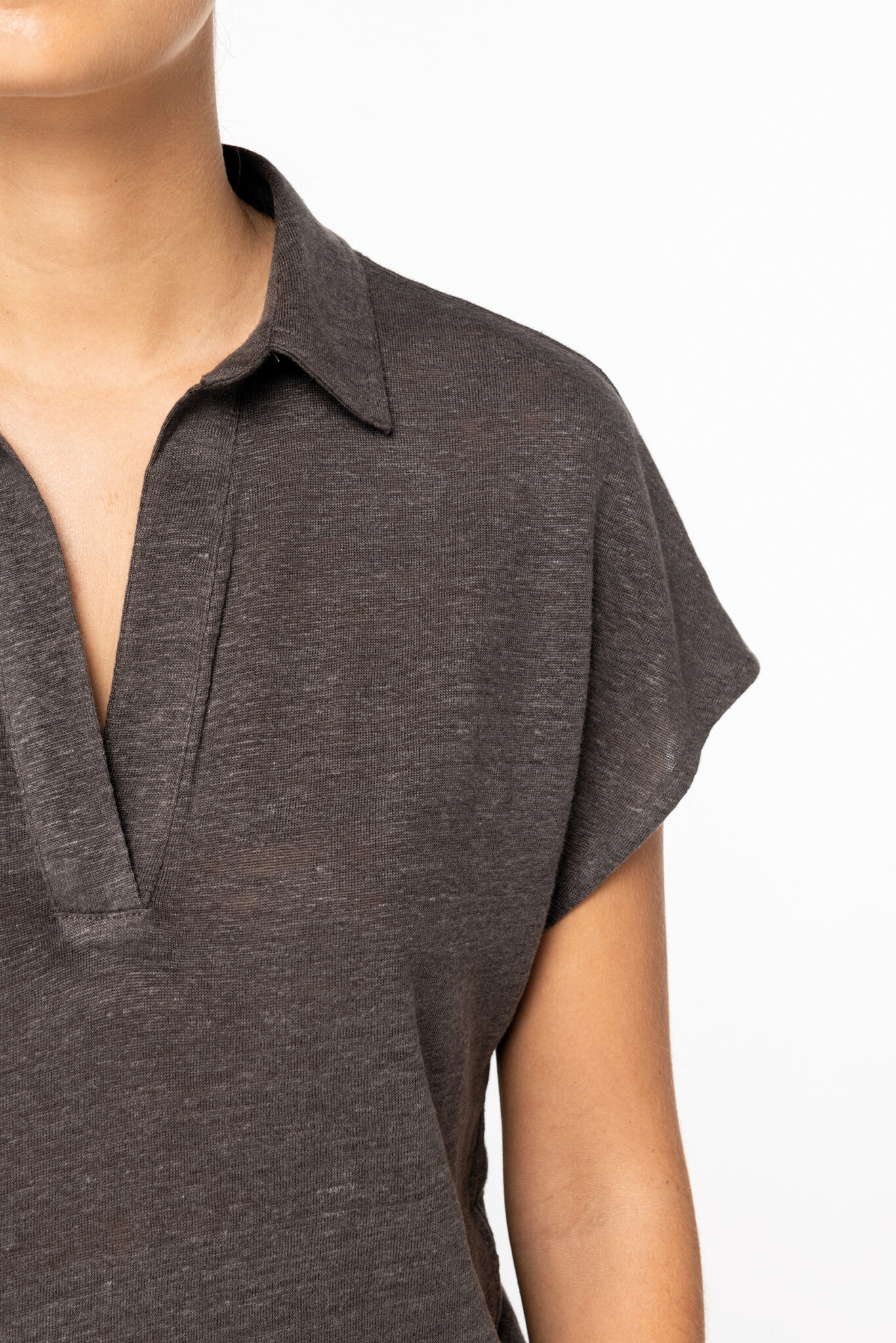 Miniature 8 pour Polo en lin femme