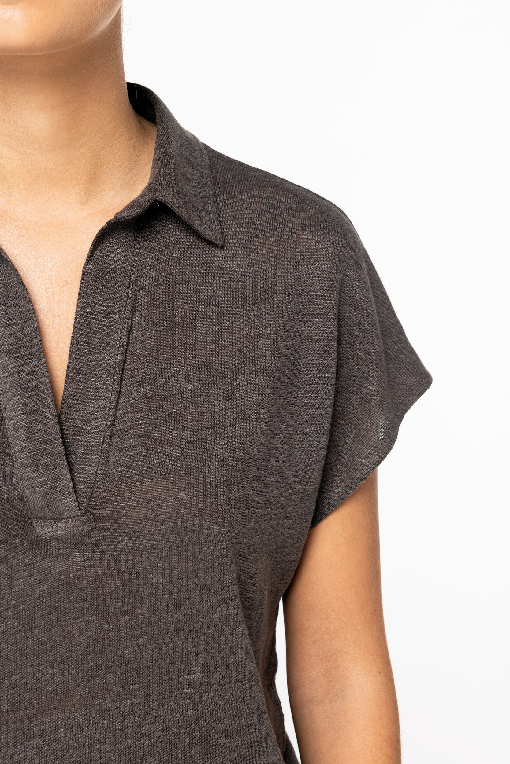 Miniature 8 pour Polo en lin femme