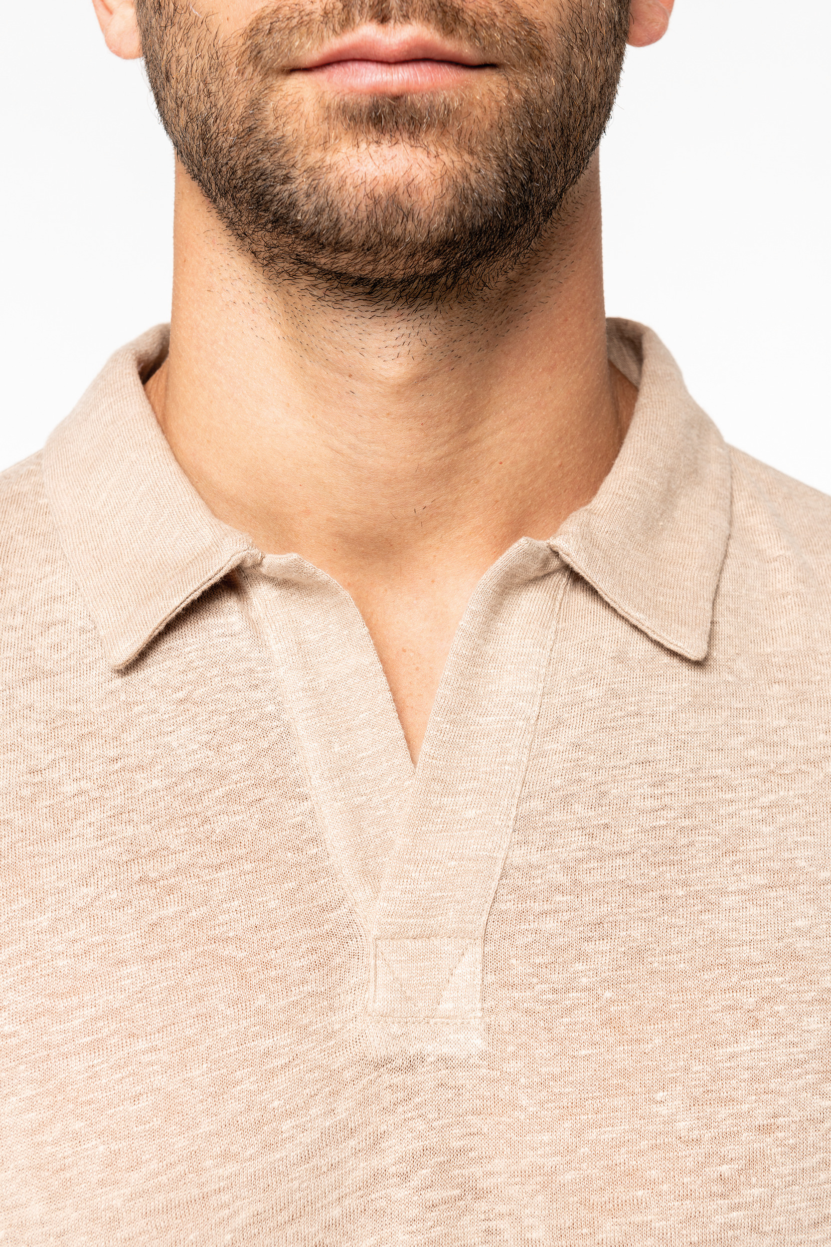 Miniature 5 pour Polo en lin homme