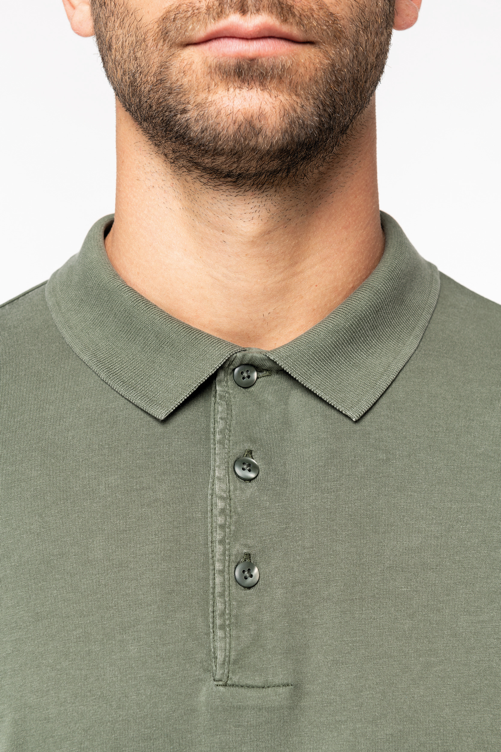 Miniature 5 pour Polo écoresponsable délavé en jersey homme