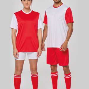 Visuel Maillot manches courtes bicolore unisexe