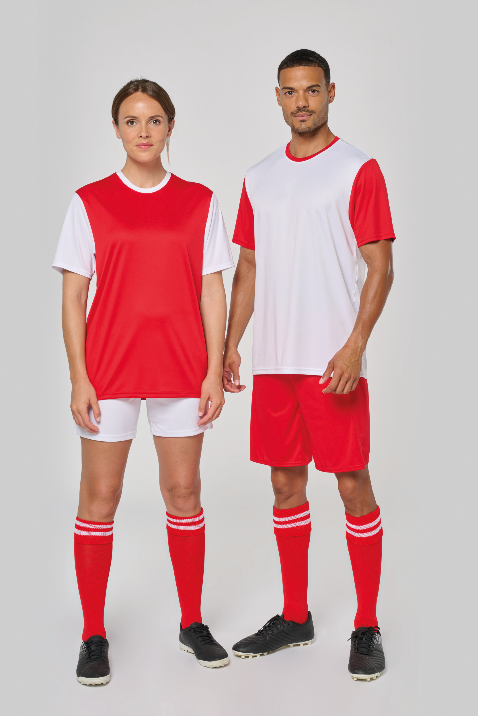 Miniature 1 pour Maillot manches courtes bicolore unisexe