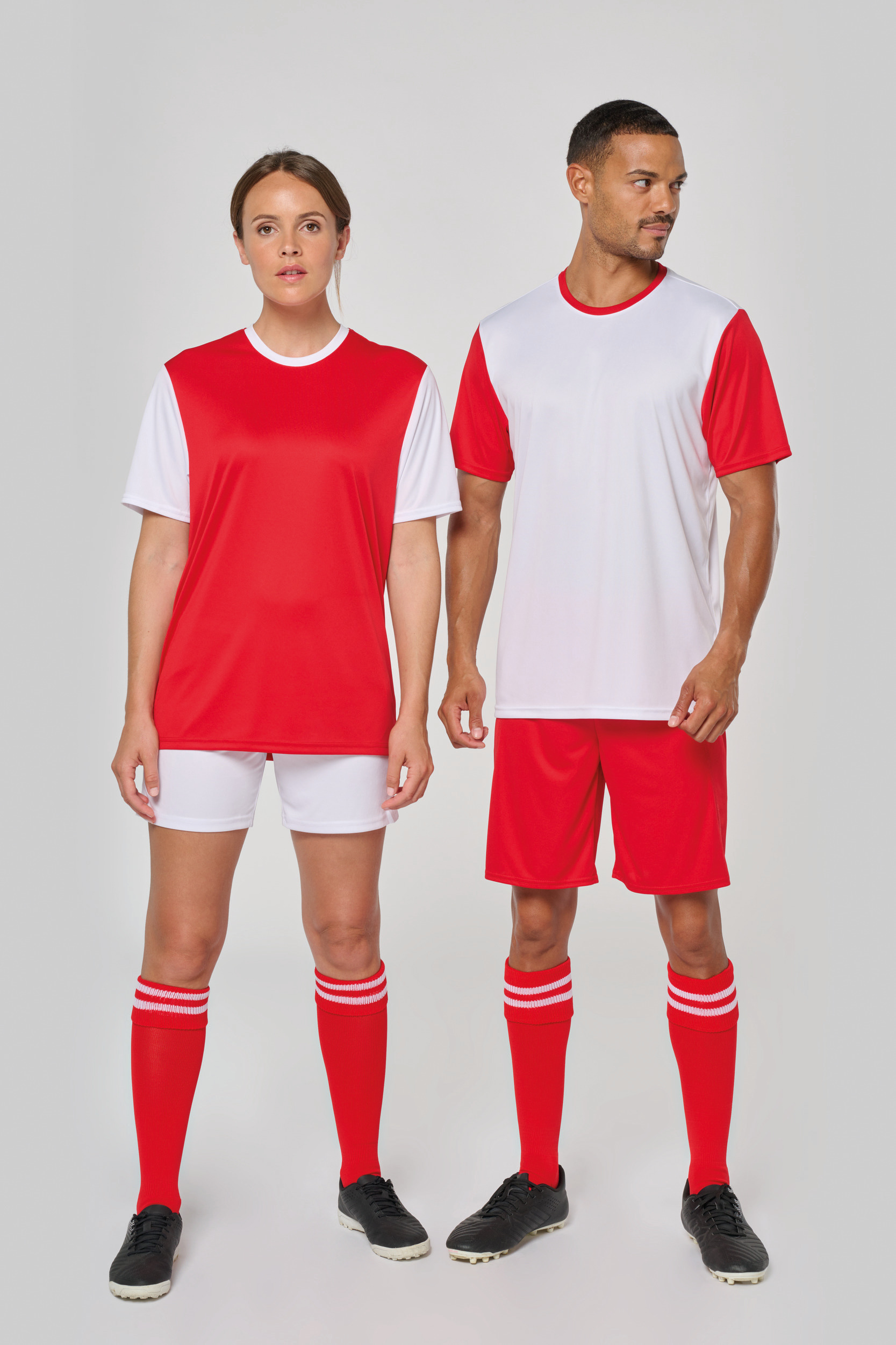 Miniature 2 pour Maillot manches courtes bicolore unisexe