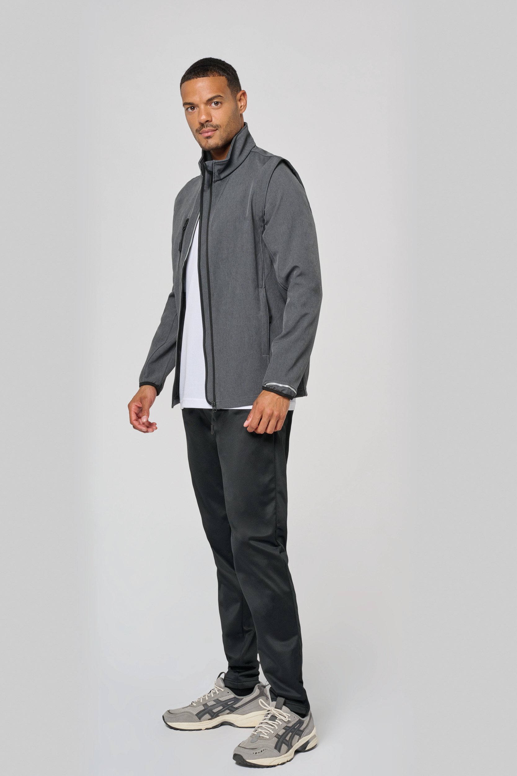 Miniature 15 pour Veste softshell sport manches amovibles unisexe