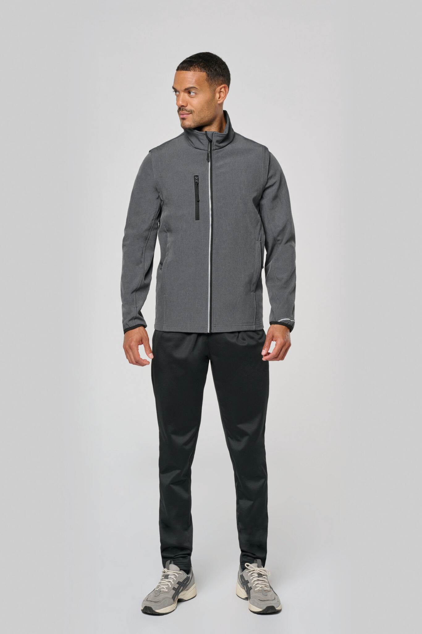 Miniature 13 pour Veste softshell sport manches amovibles unisexe